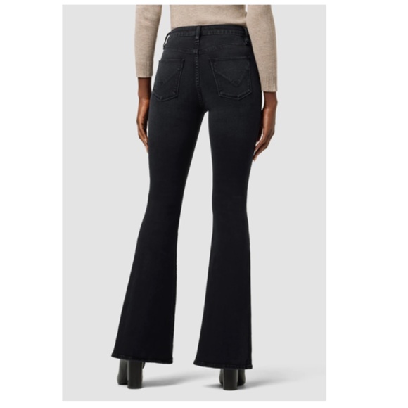 Hudson Jeans Black Flare & Wide Leg Women's Jeans - Picture 2 of 16